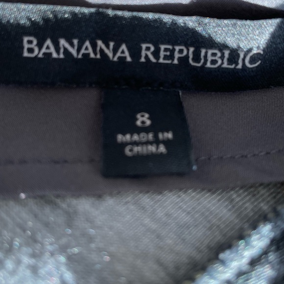 Banana Republic - Grey Scuba Short Sleeve Fit n Flare Dress - Picture 5 of 5